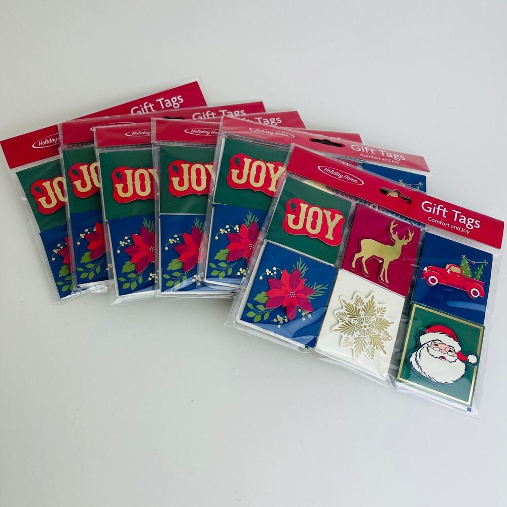 6 Packs Holiday Home - 36 Total Gift Tags - Christmas Gift Tag, Assorted